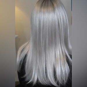 BRAND NEW Rene Of Paris Long Gray wig